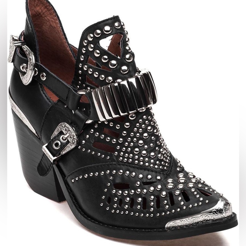 Jeffrey Campbell Calhoun 4 - Black Silver Size 8